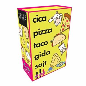 Cica, pizza, taco, gida, sajt társasjáték